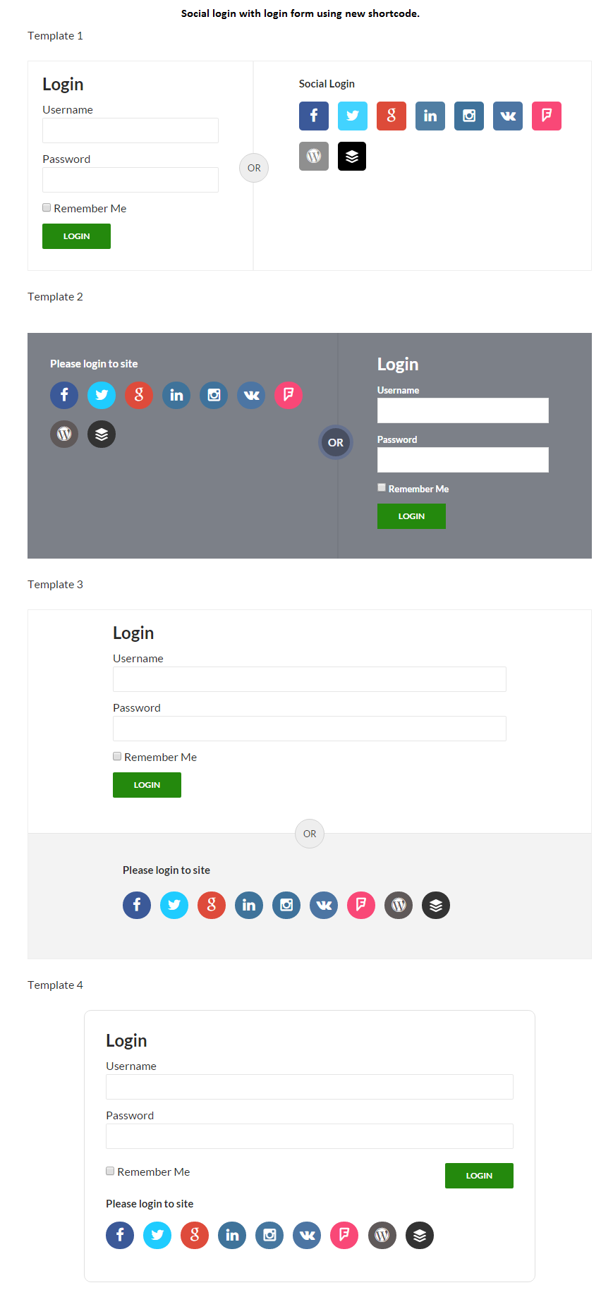 accesspress social login form دانلود افزونه AccessPress Social Login   افزونه ورود و عضویت با شبکه‌های اجتماعی